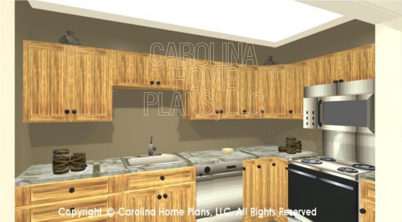 LG-3096 3D Lower Level Kitchenette to Stove