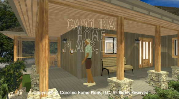 LG-3096 3D Wrap-around Porch