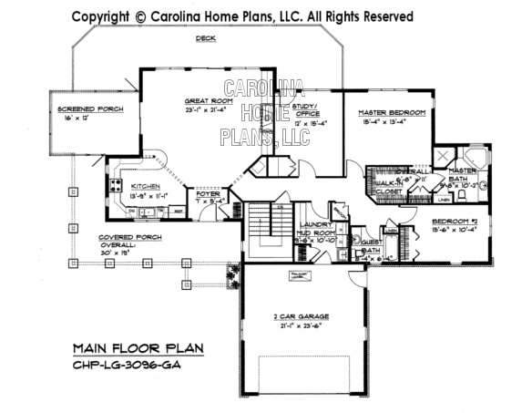 LG-3096 Main Floor Plan