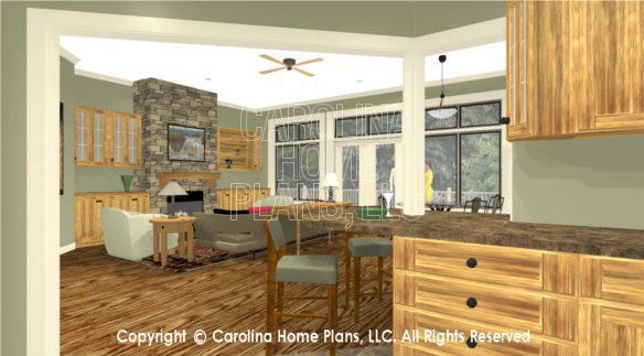 MS-1812 3D Kitchen To Great Room