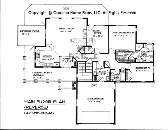 MS-1812 Reverse Main Floor Plan