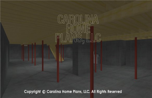 MS-2102-AC 3D Basement to Stairs