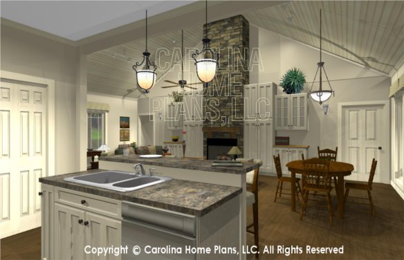 MS-2102-AC 3D Kitchen to Great Room