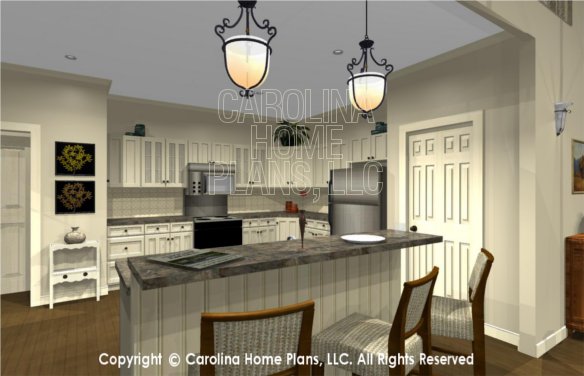 MS-2102-AC 3D Lunch Counter to Kitchen
