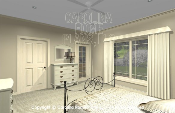 MS-2102-AC 3D Master Bedroom 2 to Porch