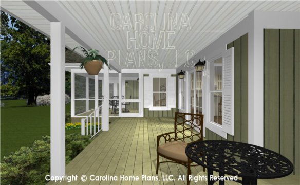 MS-2283-AC 3D Back Porch to Screened Porch