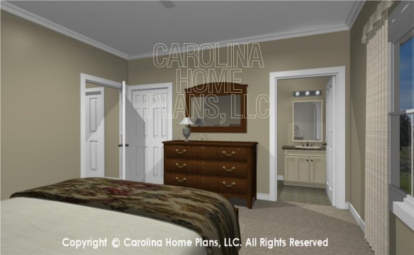 MS-2138-AC 3D Bedroom 2, Closet and Bath