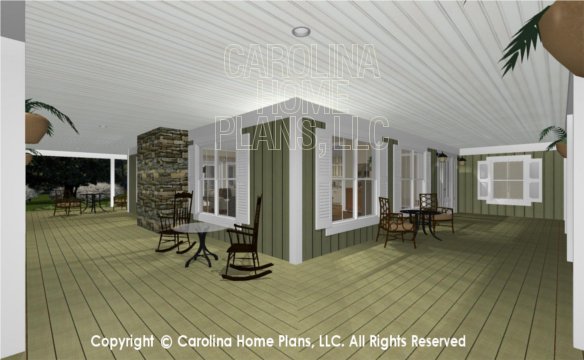 MS-2138-AC 3D Side Front Porch