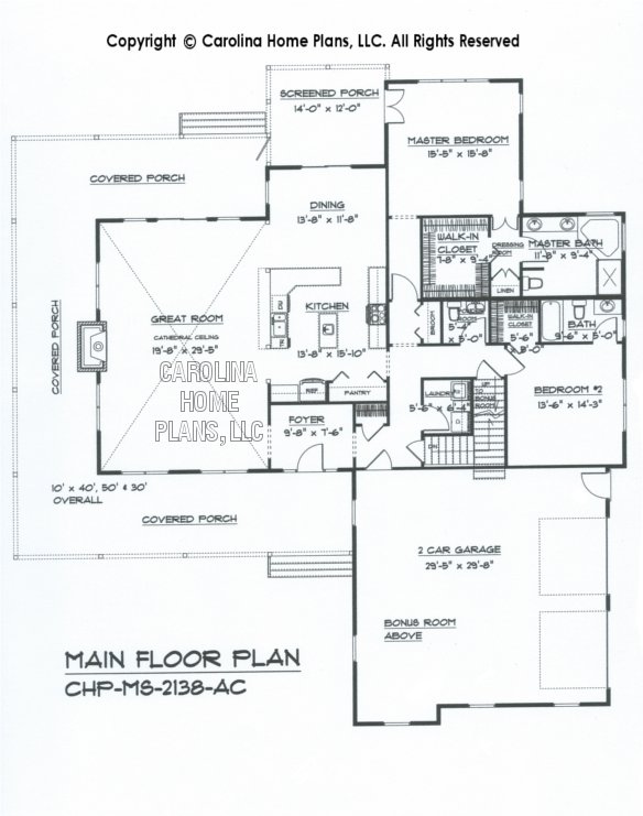 MS-2138 Main Floor Plan