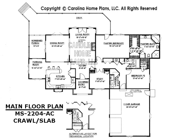 MS-2204 Main Floor Plan