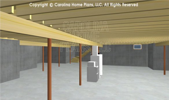 MS-2283-AC 3D Basement to Stairs