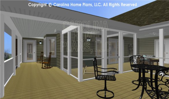 MS-2283-AC 3D Deck and Screened Porch