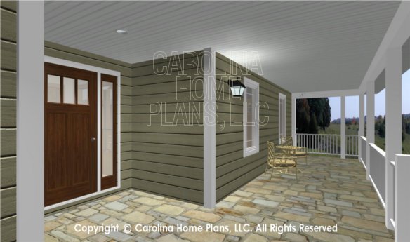MS-2283-AC 3D Covered Front Porch