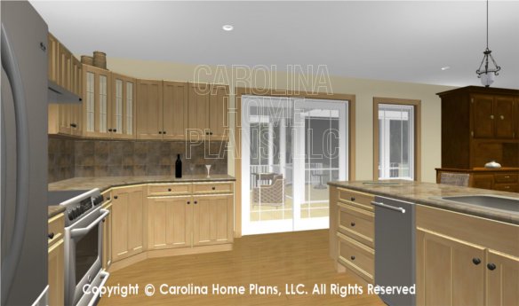 MS-2283-AC 3D Kitchen to Screened Porch and Deck