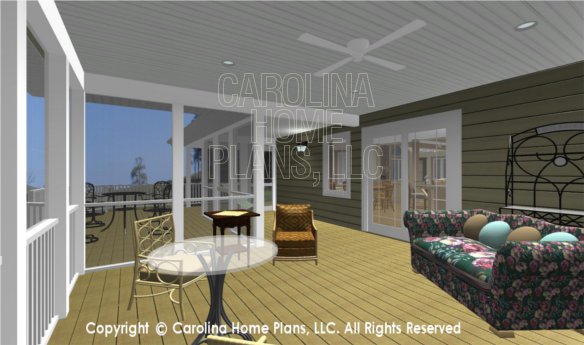 MS-2283-AC 3D Screened Porch to Deck