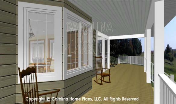 MS-2283-AC 3D Deck and Side Porch and Deck