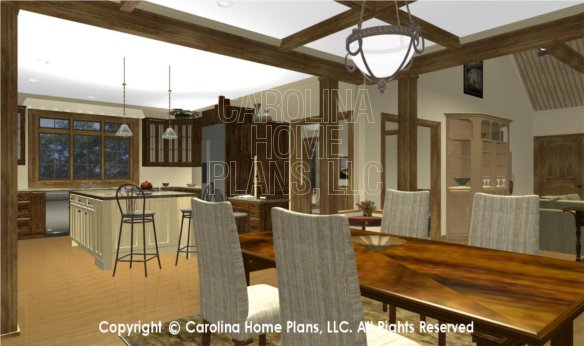 MS-2379 3D Dining to Kitchen, Foyer