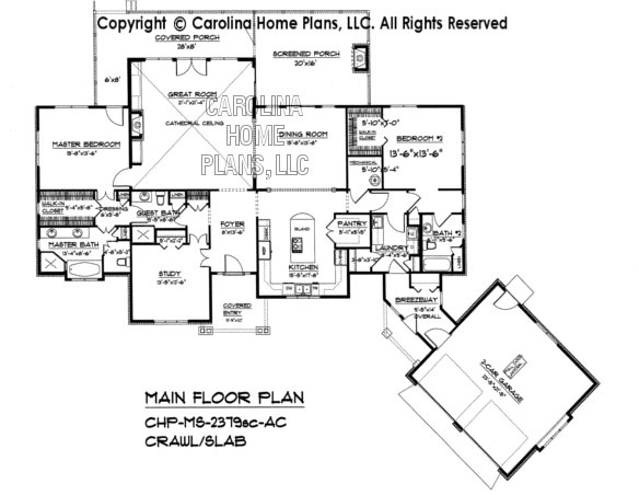 MS-2379-crawl/slab Main Floor Plan
