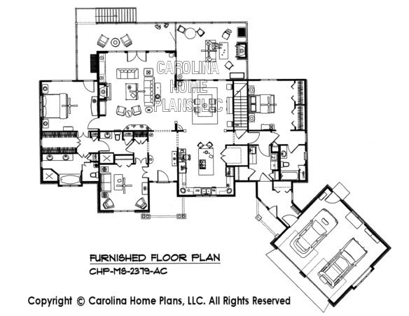 MS-2379-AC Furnished main Floor Plan