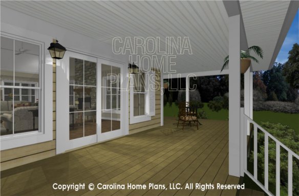 MS-2390-AC 3D Back Covered Porch