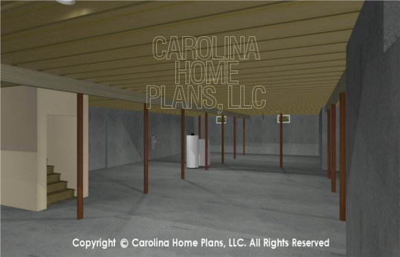MS-2390-AC 3D Basement to Stairs