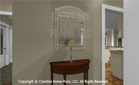 MS-2390-AC 3D Foyer, Hall and Kitchen