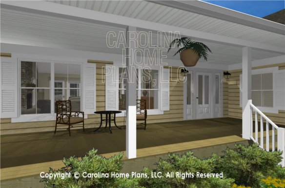 MS-2390-AC 3D Covered Front Porch