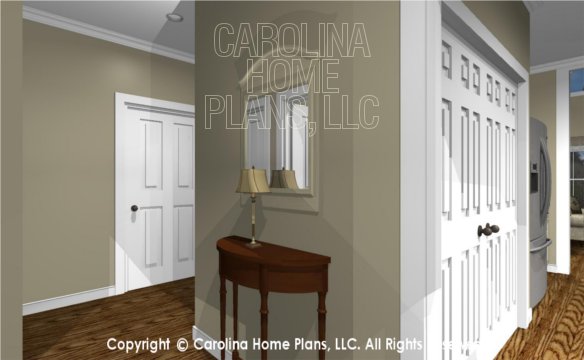 MS-2390-AC 3D Hallway, Kitchen and Garage