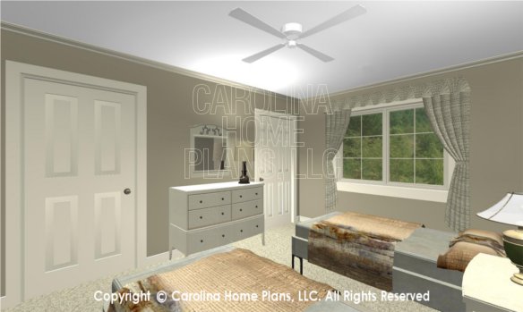 BS-1477-2715 3D Apartment Bedroom to Closet