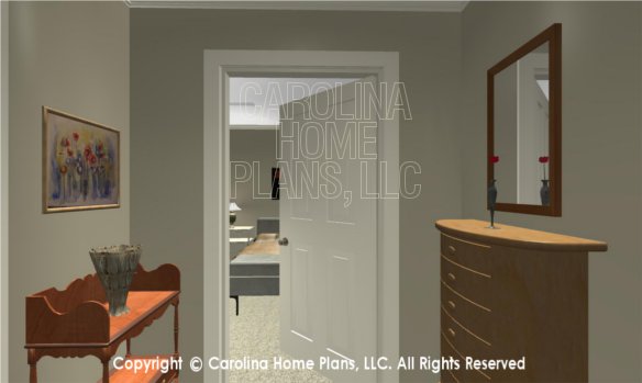 BS-1477-2715 3D Apartment Hallway to Bedroom