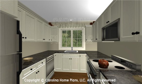BS-1477-2715 3D Apartment Kitchen