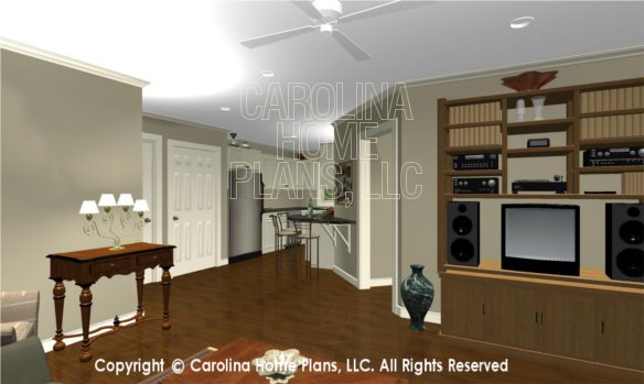 BS-1477-2715 3D Apartment Living Room to Kitchen
