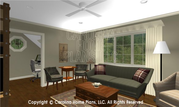 BS-1477-2715 3D Apartment Living Room to Office
