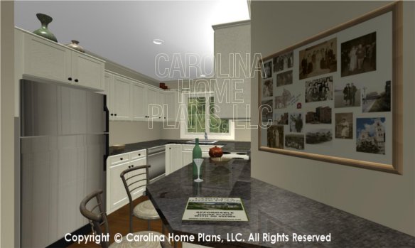 BS-1477-2715 3D Apartment Lunch Counter to Kitchen