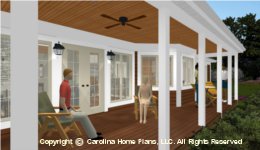 LG-2621 Large Porch House 
Plan