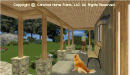 LG-3096 Wrap-around Porch House 
Plan