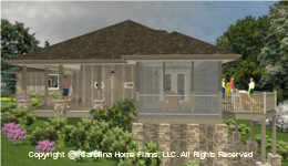 MS-1812 Wrap-around Porch House Plan