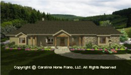 MS-2102-AC Midsize Porch House 
Plan
