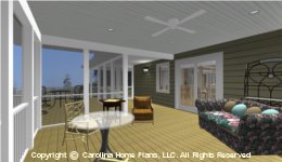 MS-2283-AC Midsize Porch House 
Plan
