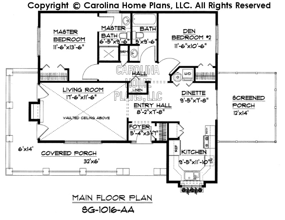 SG-1016 Main Floor Plan
