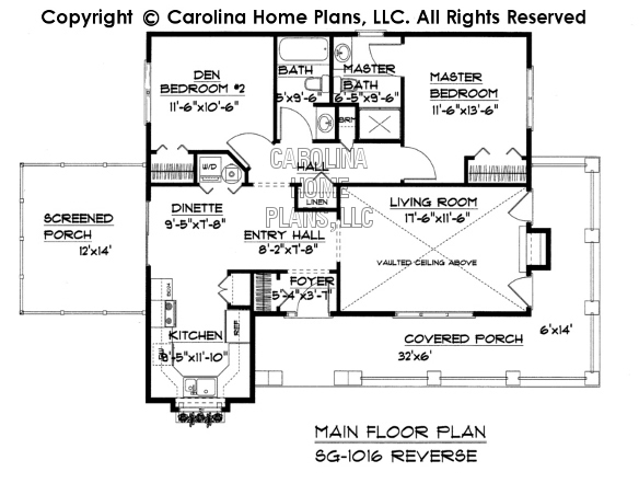 SG-1016 Reverse Main Floor Plan