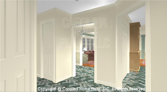 SG-1152 3D Hallway to Living and Kitchen