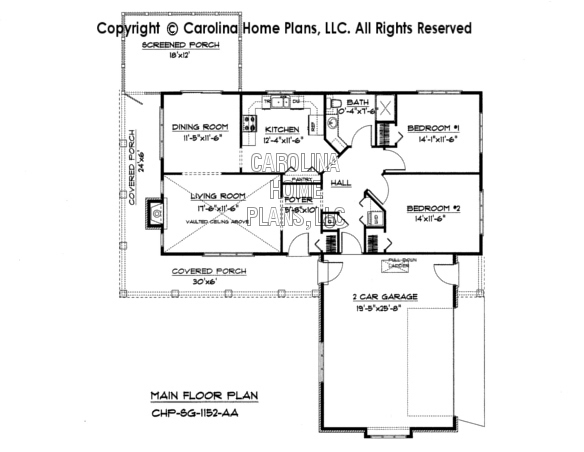 SG-1152 Main Floor Plan