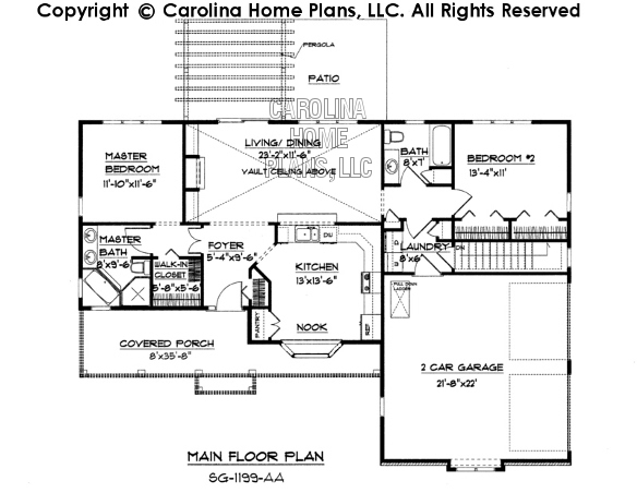 SG-1199 Main Floor Plan