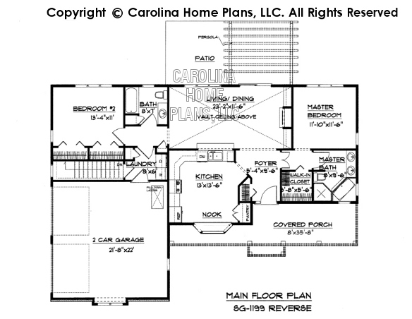 SG-1199 Reverse Main Floor Plan