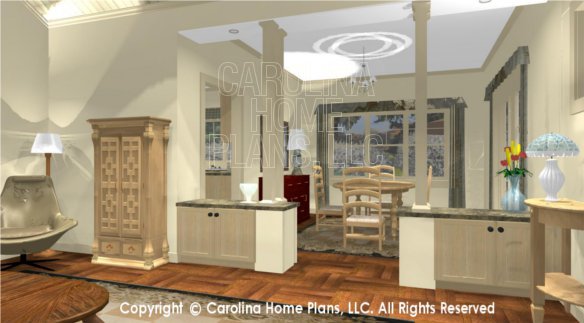 SG-1248 3D Living Room to Dining and Kitchen