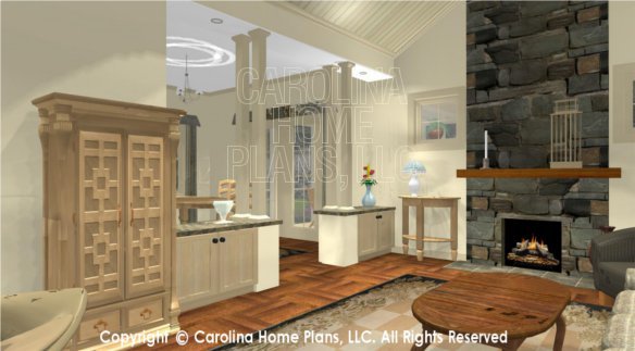 SG-1248 3D Living Room to Dining and Porch