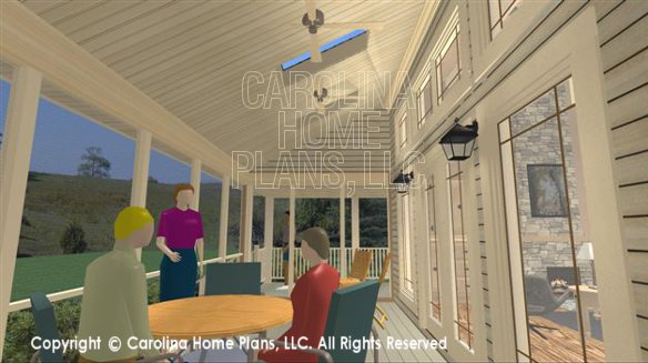 SG-1275 3D Screened Porch and Skylights