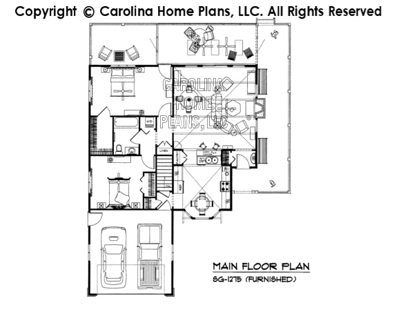 SG-1275-AA Furnished Main Floor Plan