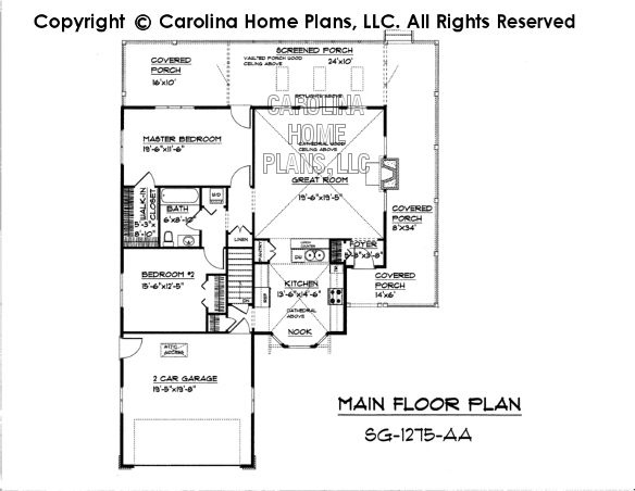 SG-1275 Main Floor Plan
